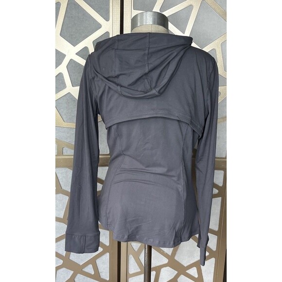 New Essential Bodywear EBW FIT Defined Hooded Yoga Jacket  Women Gray L Large - Picture 2 of 8